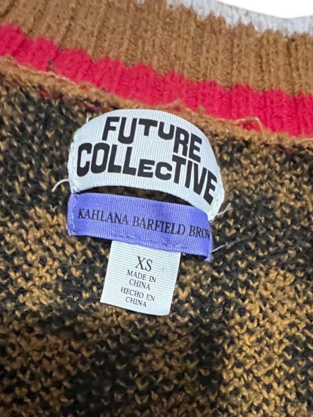 Future Collective x Kiliana Barfield Leopard cardigan - Picture 3 of 5